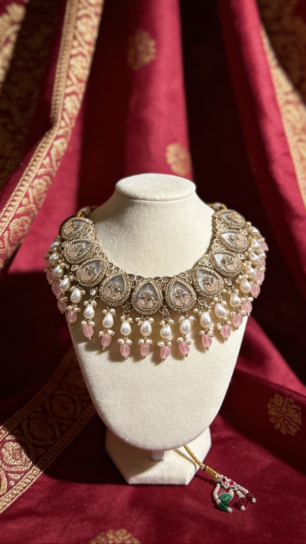 Pearl Garden Statement Necklace | Bridal Jewellery